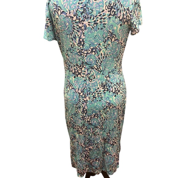 Lilly Pulitzer Malin Midi Dress Light Aqua - Picture 2 of 2